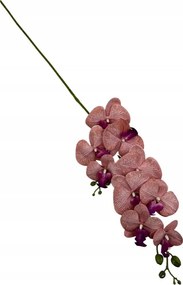 Szilikon orchidea 99 cm világos piros