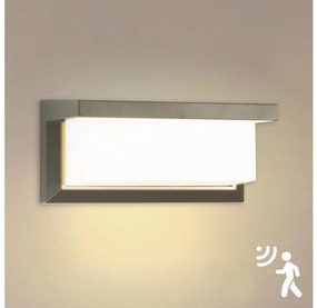 Brilagi Brilagi-LED KĂŒltĂ©ri fali lĂĄmpa Ă©rzĂ©kelĆvel BRICKY LED/12W/230V szĂŒrke IP54 BG1700