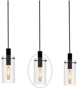 Eglo - Tartalék üveg csillárhoz MONTEFINO átm. 11 cm