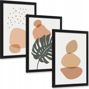 Falikép 3 db Absztrakt otthonra , nappaliba , szobába 40x30 cm