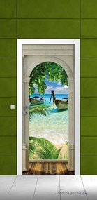 Kilátás a boltíven keresztül öntapadós poszter, fotótapéta 1525SKT /91x211 cm/