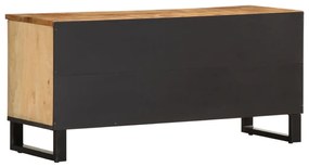 tömör nyers mangófa TV-szekrény 100 x 34 x 46 cm