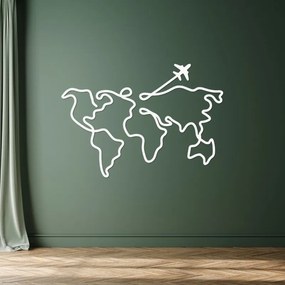 Designer fa világtérkép falra | WorldLines