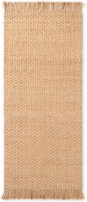 Natúr színű kétoldalas-kézi szövésű juta futószőnyeg 80x200 cm Fjord – Hanse Home