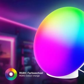 Brilo - TARA dimmelhető, tölthető LED RGBIC asztali lámpa LED/6W/5V Wi-Fi Tuya+távirányító