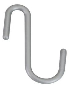 Ezüstszínű függő műanyag akasztó szett 6 db-os City – Metaltex