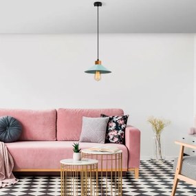 MANAVGAT kábeles függőlámpa 1xE27/40W/230V kék/barna