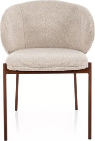 Kioto D étkezőszék világosbézs/dió