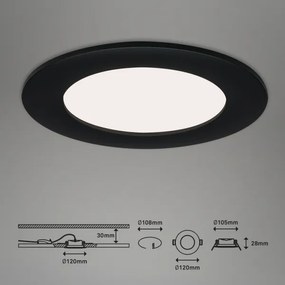 Brilo - KÉSZLET 3x LED Fürdőszobai beépíthető lámpa FLAT LED/7W/230V IP44