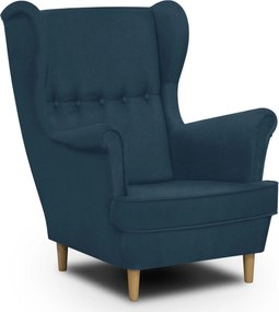 MALMO Füles fotel Sötétkék