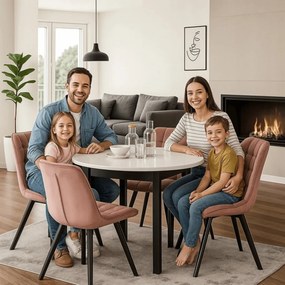 Rózsaszín Bársony Étkezőszék RICK