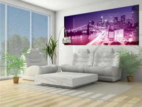 Fotótapéta Brooklyn híd éjszaka New York városkép 250x104 +ragasztó