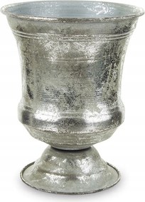 Virágtartó Fém Fedél Ezüst 16x13cm Retro 15