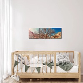 Fa a sivatagban képe (órával) (90x30 cm)