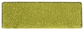 15 db zöld lépcsőszőnyeg, téglalap alakú széllel, 65 x 21 x 4 cm