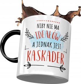 Fekete Bögre A Kaszkadőrnek Nincs Ideál Nyomtatott Fotóval