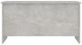 Betonszürke szerelt fa dohányzóasztal 102 x 55,5 x 52,5 cm