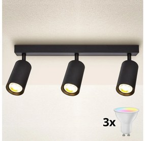 Brilagi - LED dimmelhető spotlámpa SELE 3xGU10/6,5W/230V fekete