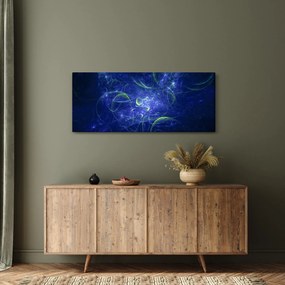 Kép - kék absztrakció (120x50 cm)