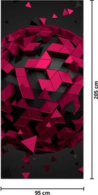 Fotótapéta ajtóra - 3D absztrakció (95x205cm)