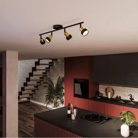 Philips - Spotlámpa CONDUIT 4xGU10/5W/230V fekete/réz