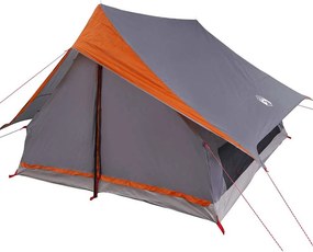 vidaXL Családi Sátor tetővel Szürke és narancs 315 x 286 x 200 cm