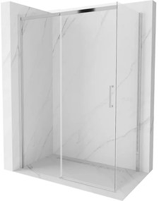 Mexen Omega zuhanykabin 160x90cm, 8mm üveg, króm profil-átlátszó üveg, 825-160-090-01-00