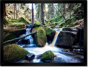 Poszterek keretben 40x30 Hegyi patak Patak Tájkép