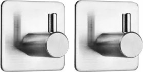 Öntapadós Akasztós Törölközőtartó Króm 2DB