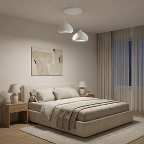Brilagi - Kábeles függőlámpa WABI SABI 2xE27/40W/230V átm. 45 cm fehér