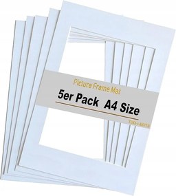 Papír képkeret TUKA-i-AKUT A4 15x20cm fehér