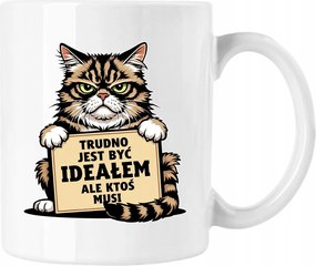 Macska bögre Tökéletes Fehér 330ml