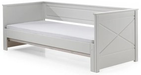 Fehér gyerekágy kihúzható pótággyal 180x200-90x200 cm PINO – Vipack