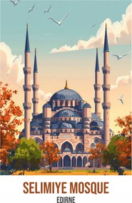 Poszter 64x90cm Selimiye Mosque, Edirne