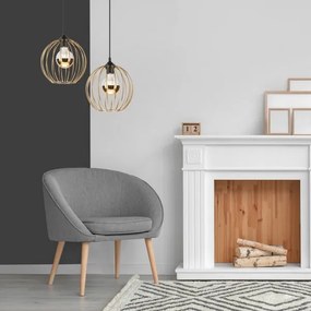 Csillár zsinóron ZOYA 1xE27/60W/230V arany