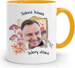 Bögre Sárga Elnök Andrzej Duda Pis Jó Kávé