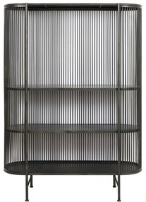 Fekete fém magas komód 119x161 cm Yinthe - Light & Living