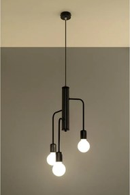 SOLLUX SL-0302 DUOMO Többágú Függesztett Lámpa Fekete E27 IP20