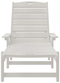 Napozóágy Fehér 53x162x98.5 cm HDPE