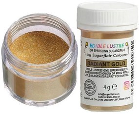 Sugarflair ehető lüszter porfesték, ragyogó arany,4g