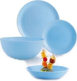 Ebédlőtál 19 El Nagy Salátástállal 6 Fő Részére Blue Diwali Luminarc