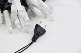 LED karácsonyfa gyertyák 50 LED meleg fehér