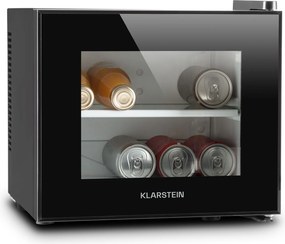 Klarstein Happy Hour mini hűtőszekrény, 10 liter, B energiahatékonysági osztály, 65 W, fekete