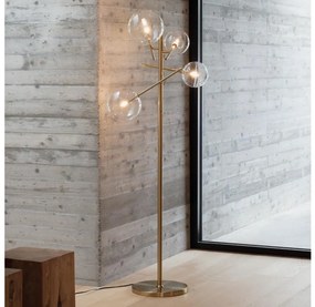 Ideal Lux - LED Állólámpa EQUINOXE 4xG4/2W/230V réz/átlátszó