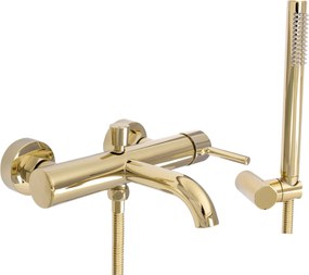 Rea Lungo - fürdő csaptelep + szett, arany, REA-B6635