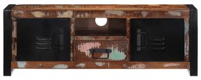 TV szekrény 100x30x35 cm tömörfa, újrahasznosított fa