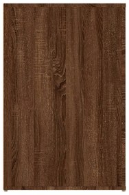 barna tölgy színű szerelt fa íróasztal 100x49x75 cm