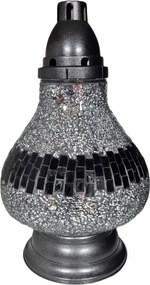 Ólomüveg Mécses Lámpás Karafa Ezüst