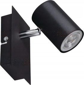 Fali lámpa fekete króm állítható spotlámpa GU10 Kanlux