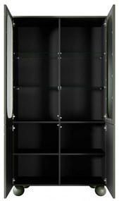 Sonatia II két ajtós vitrin - 100 cm - olajbogyó színű